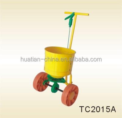 China garden fertilizer spreader, manual fertilizer spreader used for garden for sale