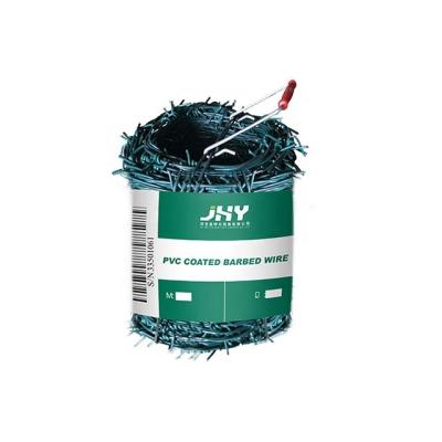 China Easily Assembled High Tensile Barbed Wire, PVC Coating Barb Wire, High Quality PVC Coated Barbed Wire Manufacturers for sale