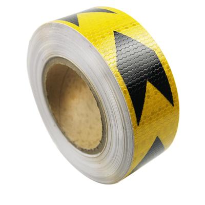 China Untearable Customized Reflective PVC Material Sticky Tape For Truck And Vehicles Safety Sign for sale