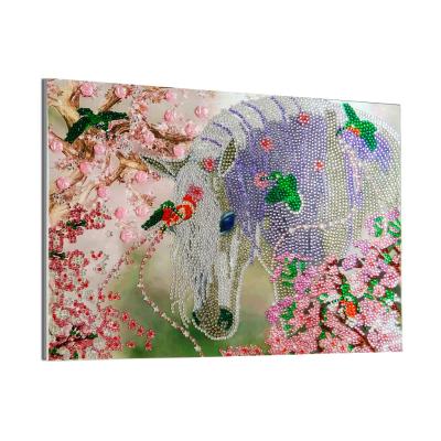 China Chinese Traditional DIY 5D Shape Diamond Painting Horse Diamond Embroidery Rhinestone Special Picture Diamond Mosaic for sale