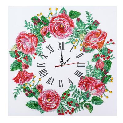 China Traditional Chinese diy diamond painting with mechanical diamond embroidery 5d moon clock full set with clock diamond mosaic sale diy wall sticker for sale