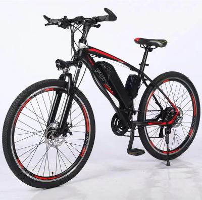 China Hot High Quality Aluminum Alloy Electric Mountain Bike 36V/48V 250W/350W/500W e Bike Customized 10Ah Electric Bike for sale