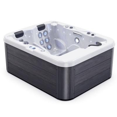 China Popular 3 Person Freestanding Bathtub Hot Tub Therapy Whirlpool Balboa Control System Spa Tub For Family Use for sale