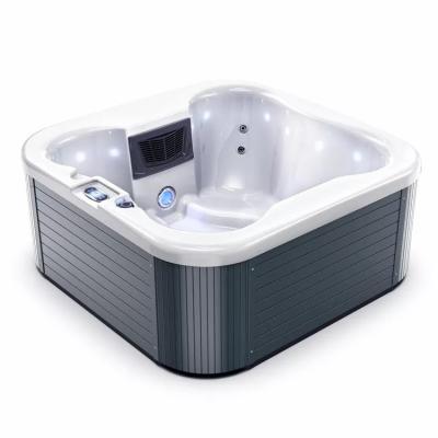 China Garden 4 Seater Modern Spa Outdoor Hot Tub Massage Jetted Heated Water Hot Tub for sale