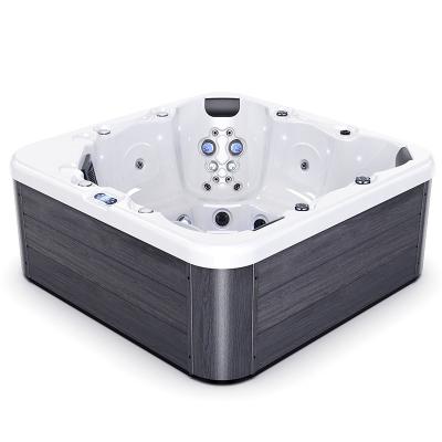 China Pretty free installation type 6 person whirlpool hot tub outdoor hot tub spa tub with control valve for sale