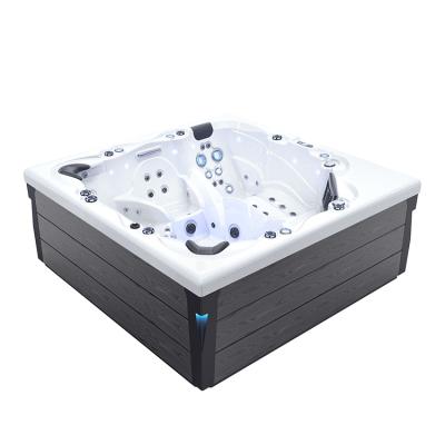 China Outdoor Hot Tub Maker Free Standing Hot Tub 6 Person Large Freestanding Outdoor Spa for sale