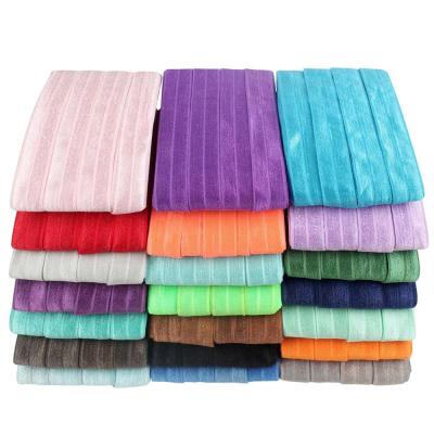 China DIY Hair Accessories 10 Yards 21 Colors Foe Headband Fashion Solid Headband For Girl 2019 New Soft Elastic Headwrap For Women for sale