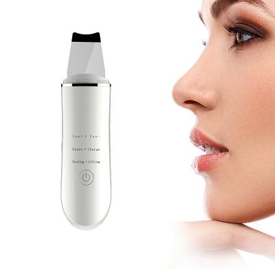 China Electric Cordless Battery Operated Facial Power Skin Patula Deep Cleansing Ultrasonic Scrubber for sale