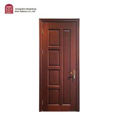 China Modern Red oak wood door factory custom solid wood door room sound insulation villa bedroom suite door for sale