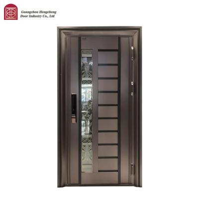 China Modern High-end Korean flat door custom 304 stainless steel single door household anti-theft door manufacturers for sale