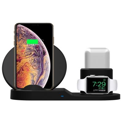 China QI Radio 3 in 1 New N30 Charger 2019 Wholesale 3 in 1 QI Wireless Charger 10w Fast Charging For iPhone For Apple Watch For iPhone Xr/Xs/X/Xs max /8/ 8+ for sale