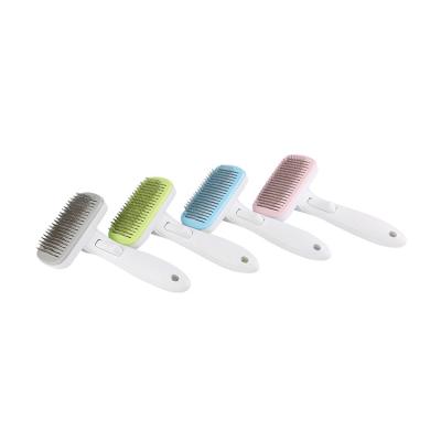 China Viable Hot Selling Quality Combing Hair Removal Pet Comb Silicon Bath Brush Grooming for sale