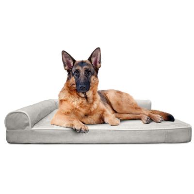 China Wholesale Custom Designer Pet Travel Soft Small Washable Luxury Memory Foam Orthopedic Dog Sofa Bed Suppliers for sale