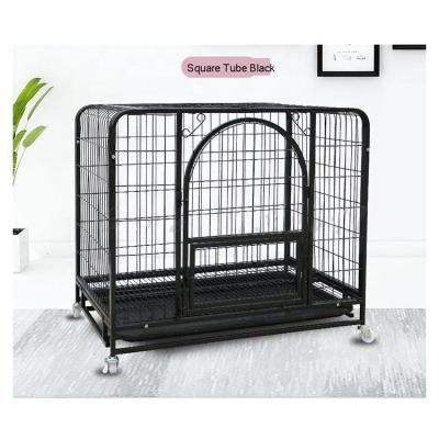 China Mofular Heavy Duty Breathable Strong Steel Larch Metal Larger Dog Cage for sale