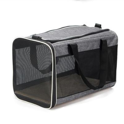 China Durable Rectangle Oxford Cloth Breathable Luxury Airline Approved Foldable Pet Car Carrier for sale