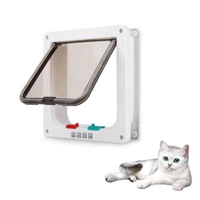 China OEM Cat Flap Door Large Viable Replacement Vinyl White Black For Kittens Pet Breathable Warm Door for sale