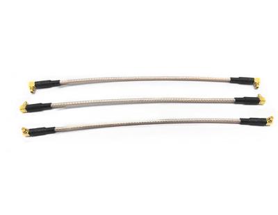 China RF MMCX Coaxial RF Assembly MMCX Male Bend To Male With RG316 Cable for sale