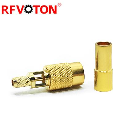 China 75 Ohm Power RF Coaxial SMB Female Crimp Solder Connector For BT3002 Cable for sale