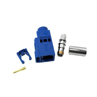 China RF Car Auto Parts Fakra Jack Free Hanging Smb Crimp Plug 50Ohm Female Connector Waterproof For RG58 Cable for sale