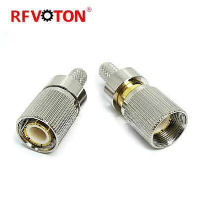 China Hot Sale 1.6/5.6 Male Power Crimp L9 RF Plug Coaxial Connector For Flex2 Cable for sale