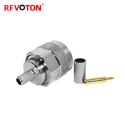 China Hot Product RF N Coaxial Male Flange Type RF Connector For LMR 200 Cable for sale