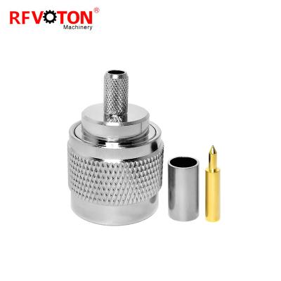 China Hot Product RF N Coaxial Male Flange Type RF Connector For LMR 200 Cable for sale