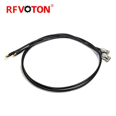 China RF RF RG58 Coaxial Jumper Cable Assembly With SMA Male Straight To UHF PL239 Female Jack Connectors for sale