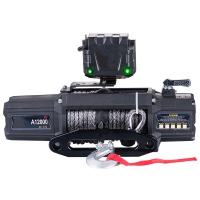 China CAD Hot Sales AUTOMATIC Fast Electric Winch 12v 5 Ton With Winch Rope for sale