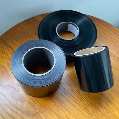 China UHMW-PE Film Tape In Black Color Abrasion Resistance UHMW-PE Uhmwpe Conductive Film for sale