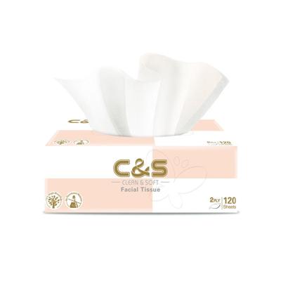 China High Absorption Tissue Box Custom Ultra Soft Facial Tissue Smooth Touch Box Facial Tissue for sale