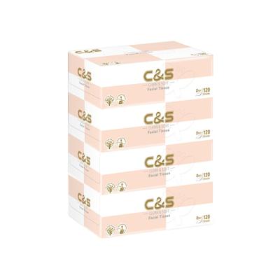 China Cheap Whole Tissue 3ply Rectangle Box Cube Box Promotional Soft Tissue Box Packaging for sale