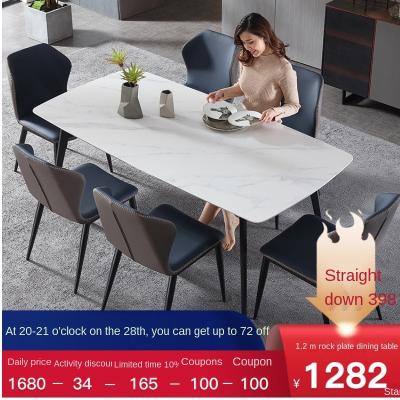 China Other Italian Inno Minimalist Nordic Light Luxury Dining Table Deli Fengyan Dish and Chair Combination Apartment Small Dining Thank You for sale