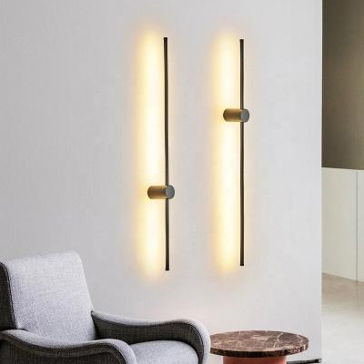 China Modern LED Wall Lamp Long Strand Modern Bedside Lights Simple Nordic Living Room Sofa Background Wall Light Bedroom Lights for sale