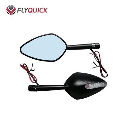 China Universal For Most Of Motorcycles CNC Motorcycle Led Mirrors With Turn Signal Light for sale