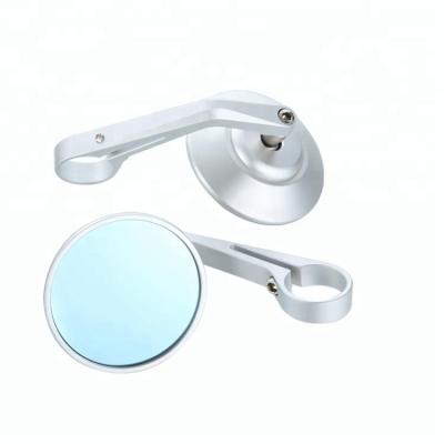 China Round Bar End Mirror Motorcycle CNC Mirrors Rearview Mirrors To Bar End Mirrors With Anti-Glare Blue for sale