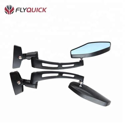 China Universal For Most Of Motorcycles Black Racing Electric Side Mirrors Streetfighter Aluminum Motorcycle Chopper Convex Mirror for sale