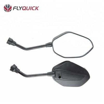 China AKT125 Columbia Black Aftermarket 10mm Motorcycle Plastic Mirrors For CBF125 AKT125NKD AK150TT EVO SL for sale