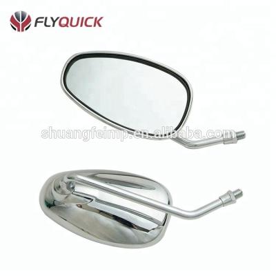 China High Quality CK125 Silver Led Motorcycle Rear View Aluminum Side Mirrors Used 10mm Chrome For CK125 for sale