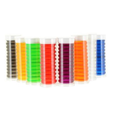 China Disc Bind 11 Pack 24 28 32 mm macaron plastic expansion discs transparent clear plastic discbound notebook for sale