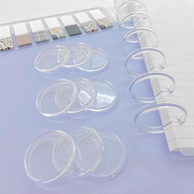 China Hot Selling Customized Super Clear Transparent Disc Plastic Hardcover ABS Plastic For Discs Binding Notebooks for sale