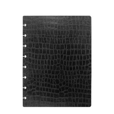 China RINGNOTE Business Classic Quilted Disc Limit Leather Binding Custom Planner Covers For Disc Planners for sale