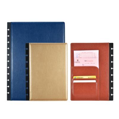 China Disc bind RINGNOTE disc binding leather embossed cover journal for RINGNOTE notebook and leather 2021 planner for sale