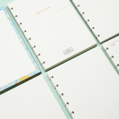 China Refill paper dlsc limit A5 fill holes perforated planner paper custom printing for planner and student notebook for sale