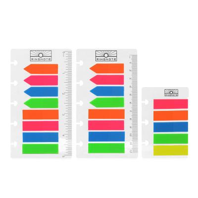 China Custom Colorful Hardcover PET Sticky Notes For Notebook Take Notes Sign Reusable Sticky Notes for sale