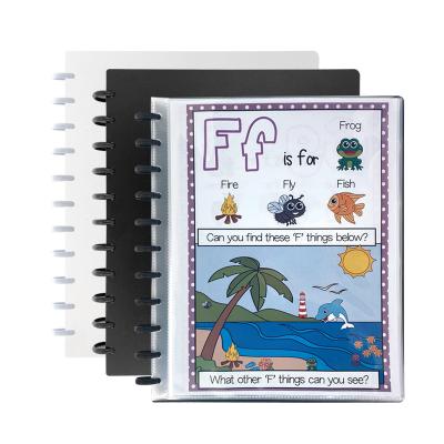 China PP RINGNOTE Letter Size Disc Bind Free Space Book A4 Display Book PP Folder Document File Folder for sale