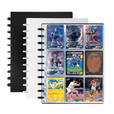 China PP RINGNOTE Trading Card Book Disc Binding Card Holder with Plastic Hard Cover for Game Card Collector for sale