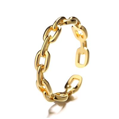 China S925 FASHIONABLE silver chain Europe and the United States cold wind hand jewelry up-to-date square ring for sale