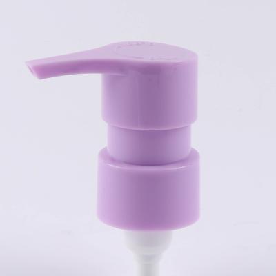 China Non Spill 24/410 Purple Plastic Body Lotion Shampoo Body Lotion Pet Twist Lock Lotion Pump Bottle Liquid Neck 24 Cream Toner Bottle White Black for sale