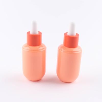 China PET 30ML Cosmetic Eye Serum Eye Serum Oil Toner Dropper Bottle Plastic Serum Bottle Cosmetic Packaging Essential Oil for sale