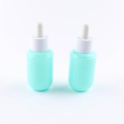 China PET 30ML Cosmetic Eye Serum Eye Serum Oil Toner Dropper Bottle Plastic Serum Bottle Cosmetic Packaging Essential Oil for sale